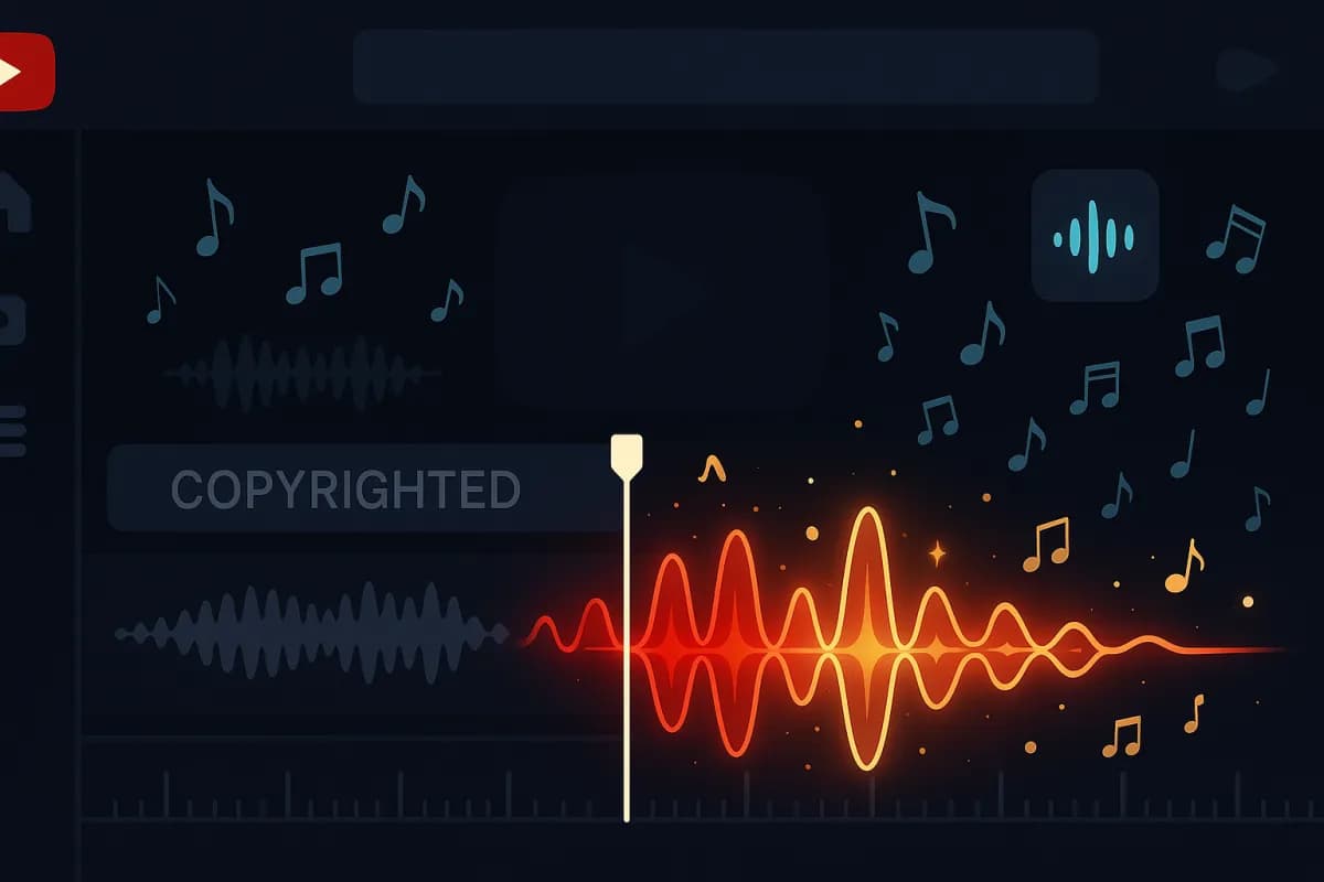 مولّد الموسيقى بالذكاء الاصطناعي يوتيوب 2026 Studio سطح المكتب استبدال صوت حقوق المؤلف Content ID إنذارات تحقيق الدخل Epidemic Sound Artlist توفير صانعي المحتوى
